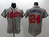 Atlanta Braves #24 Deion Sanders Gray 2016 Flexbase Collection Stitched Jersey,baseball caps,new era cap wholesale,wholesale hats
